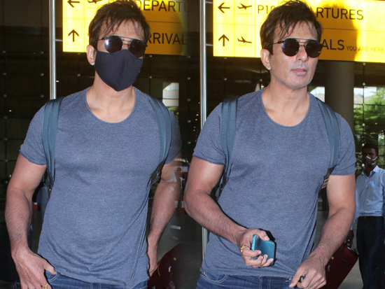 Sonu Sood Spotted At Airport Arrival